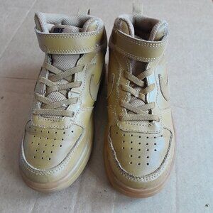 Boys Nike Court Borough Mid 2 Youth Childs Size 12C Shoes CD7783-701 Brown